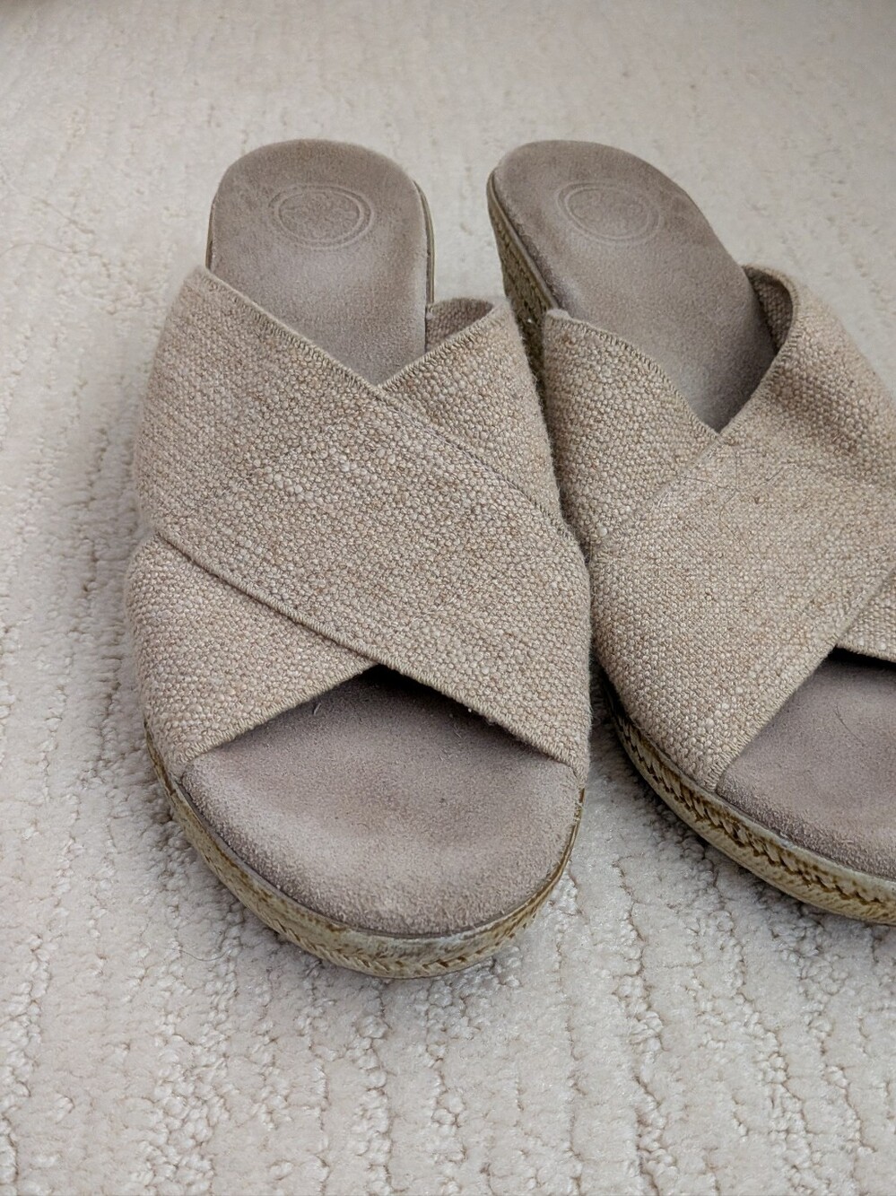 Charleston Shoe Co Comfortable Backless Canon Wedge